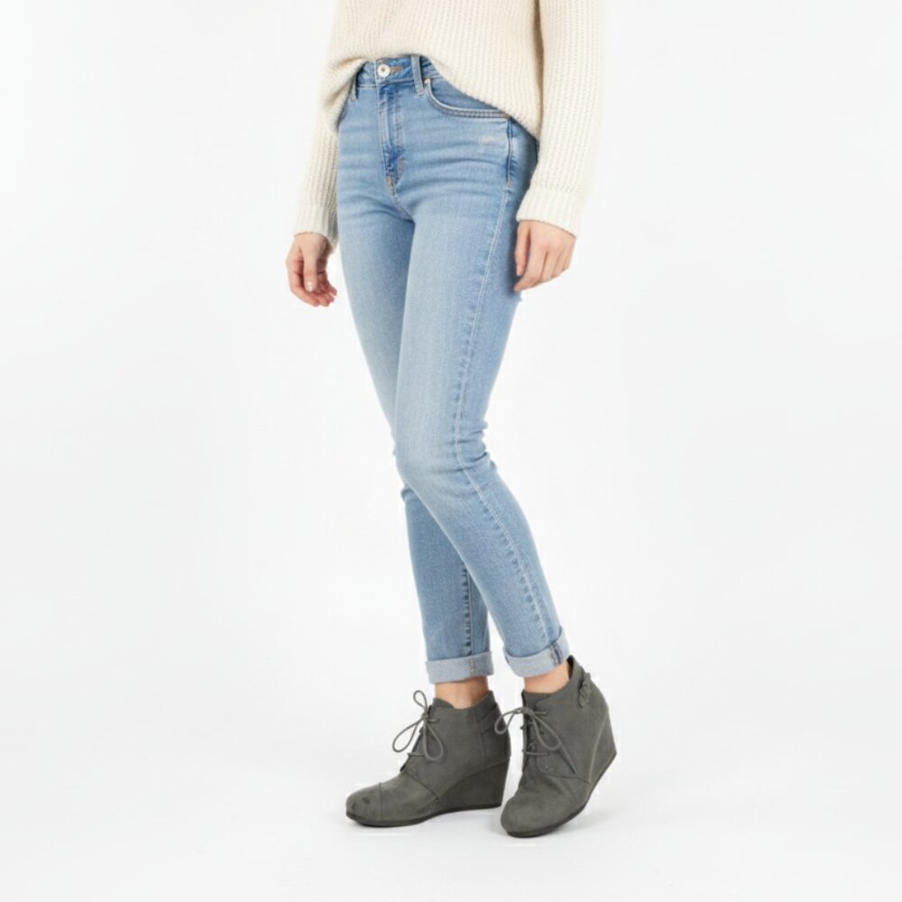 *Maurices Grey Suede Heeled Booties